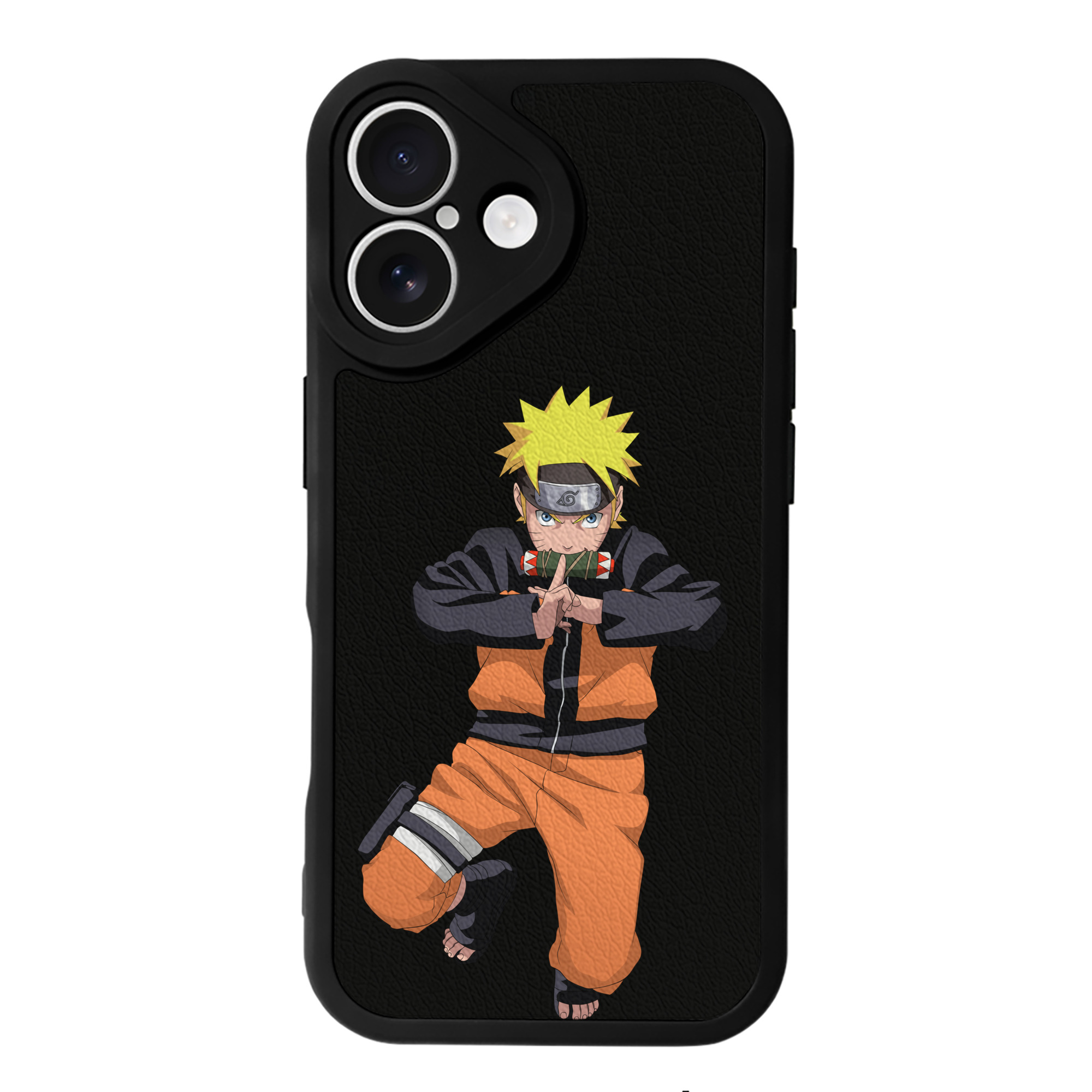 （画像用） NARUTO -ナルト- うずまき ナルト Uzumaki Naruto 【iPhone 16シリーズ対応】シリコンスマホケース（レザー調） 材質：シリコン
